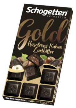 Schogetten GOLD Haselnuss Kakao Zartbitter Waffel 100g