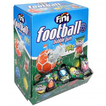 Fini FOOTBALL Bubble Gum/Kaugummi saure flüssige füllung - 200 Stück einzelpack