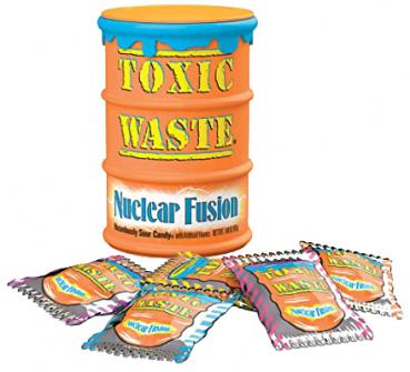 Toxic Waste NuclearFusion DrumOrange extrasaure Bonbons mit Frucht-Geschmack sor