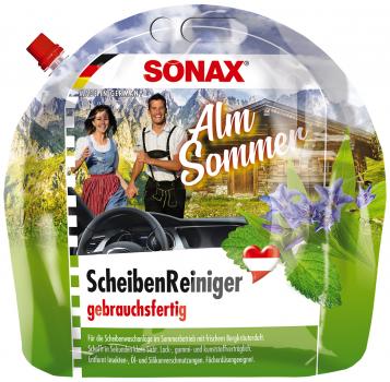 SONAX ALM SOMMER Bergkräuterduft ScheibenReiniger Sommer gebrauchsfertig 3L Stan