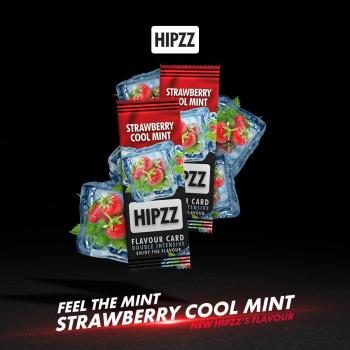 HIPZZ STRAWBERRY COOL MINT Flavouring Cartridge Aroma Card im 20er Box