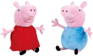 Plüsch PEPPA PIG ca. 31 cm "Classic" 2/s Peppa und George