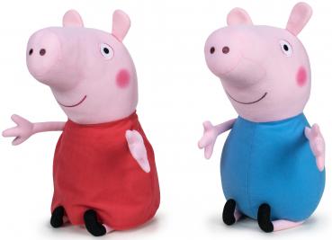 Plüsch Nylex PEPPA PIG ca. 31 cm "Classic" 2/s Peppa und George