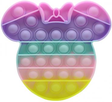 Anti Stress POP IT ca. 14cm Minnie Maus Pastelfarben