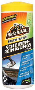 ARMOR ALL Scheiben-Reinigungs-Tücher Streifenfrei ideal für Innen und Außen 30 S