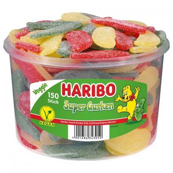 Haribo Super Gurken in 150er Rundbox