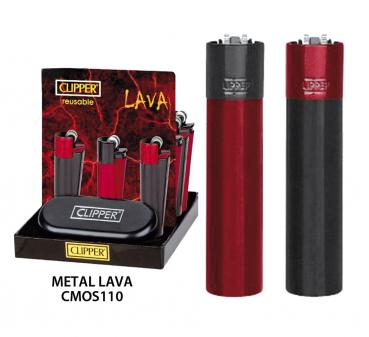 Clipper LAVA RED+BLACK CAP CLASSIC LARGE Metal Fzg. mit Metal Geschenkbox(CMOS11