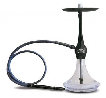 Shisha "KARMA" in Schwarz mit 1 Schlauchanschluss ca. 56cm (inkl. 1xSchlauch 176