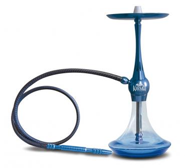 Shisha "KARMA" in Blau mit 1 Schlauchanschluss ca. 56cm (inkl. 1xSchlauch 176cm)