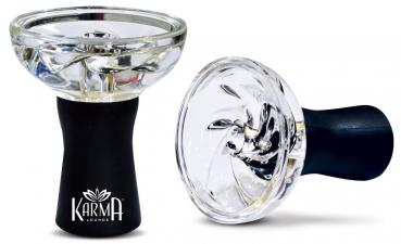 Shisha Kopf "KARMA" aus Glas in Kristalloptik