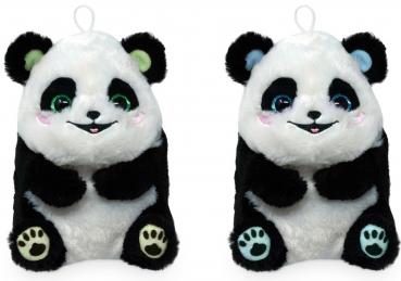 Plüsch Baby Panda mit großen Glitzer Augen sitd. ca.18cm