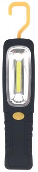 LED Lampe Gummiert mit 3W COB und Magnet  120lm 4xAAA (nicht inkl.)12er T-Dsp.