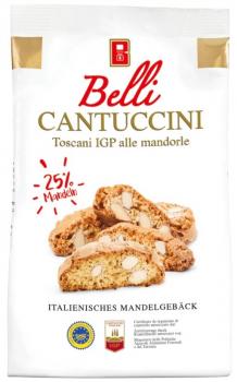 Belli Cantuccini italienisches Mandelgebäck mit 25% Mandelanteil 250g