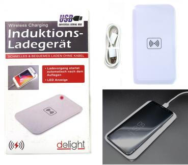 Wireless Charger / Induktionsladegerät, weiß, für Smartphones