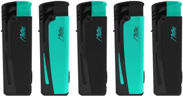 Turbo LED Lighter Turquoise-Black