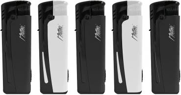 Turbo LED Lighter White Black