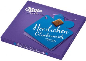 I Love Milka "Herzlichen Glückwunsch" Milka Pralinen 110g