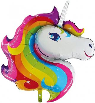 Folienballon "Einhorn" ca. 85cm für Luft- und Heliumfüllung