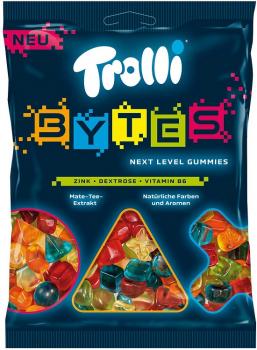 Trolli Bytes Fruchtgummimit Mate-Tee-Extrakt, Zink, Dextrose und Vitamin B6 in 1