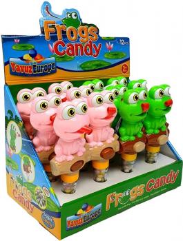 Frogs Candy Toy + Süsswaren 12er T-Dsp.