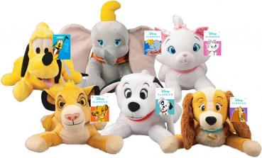 Disney Plüsch Mix mit Sound 6/s ca. 50cm (Pluto, Dumbo, Marie, Simba, Patch und