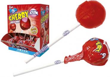 Fini Cherry Pop LOLIPOP/Lutscher + Bubble Gum