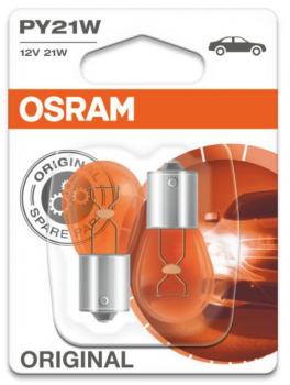 Osram Birne 12 V - PY21W-12Volt orange 2er Set