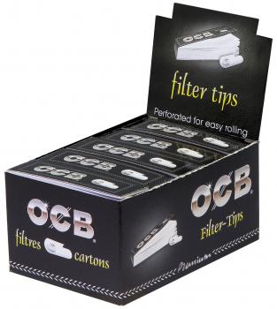 OCB Filter Tips, 25 Filter Tips je Heftchen, 25 Heftchen in Display"DNP Preis"