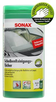 Sonax ScheibenReinigungsTücher 25 Stück in Kunststoff-Box