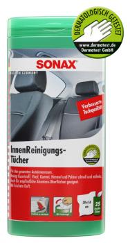 Sonax InnenReinigungsTücher 25 Stück in Kunststoff-Box