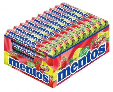 Mentos DUO(Erdbeer Limette) 38g. 40St.