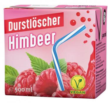 Durstlöscher Himbeer 0,5l 12st.Tetra Pack(Pfandfrei)