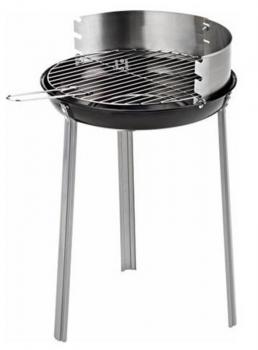 Rundgrill-BBQ Stahlgestell 3-fach verstellbarer Grillrost Grillflächeca.d=34cm h