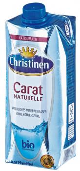 Christinen Wasser Carat Naturelle Bio Natriumarm 0,5l Tetra 24st.