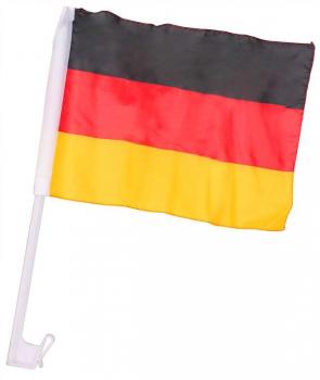 Autofahne/Flagge Deutschland 43x25cm Polybag/Karte