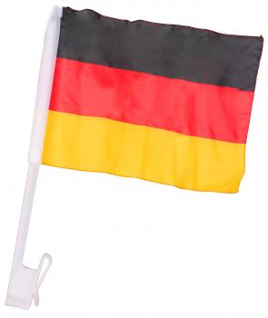 Autofahne/Flagge Deutschland 40x27,5cm "Starke halterung" Polybag/Karte"