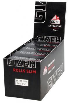 Gizeh Black Rolls Slim 10 Boxen a 5m Transparent Rollen Blättchen