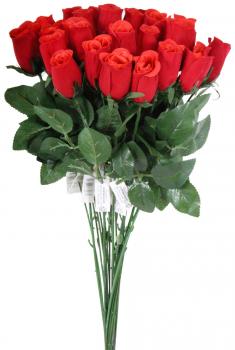 Rote Rosen mit Stiel ca.65cm(Kunstblume)mit Hangtang