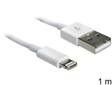 Lade-/Datenkabel Lightning USB Iphone 5/6/7 100cm  auf BK