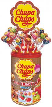 Chupa Chups The Best Of Miky,Fruit,Cola Mix sort. mit Verkaufsständer