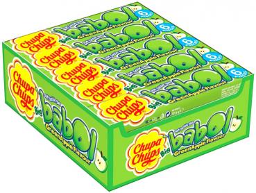 Chupa Chups Big Babol Gum Apfel geschmack im 20x6er Dsp.