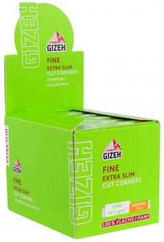 Gizeh Fine Extra Slim Grün 50 Heftchen a66 Blatt 27,8x68mm