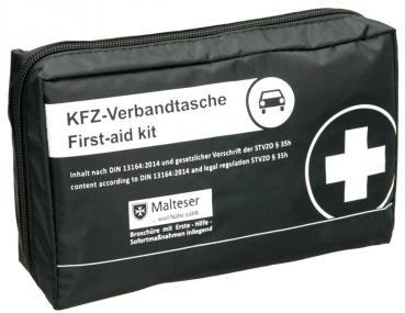 KFZ Verbandtasche Schwarz Erste Hilfe Set DIN 13164