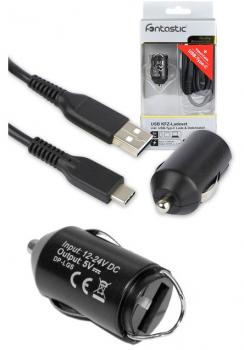 Fontastic Qualitätszubehör Nano KFZ Set 12V 5V 2.1A USB/Micro 1m Kabel in S