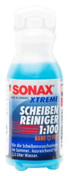 SONAX XTREME ScheibenReiniger 1:100 NanoPro 25ml(25ml ergeben 2,5l)PE-Flasche im