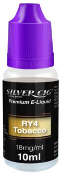 E-Liquid Silver-Cig RY4 Tobacco 16mg Nikotin Karamel und Vanille 10ml im 5er Dsp