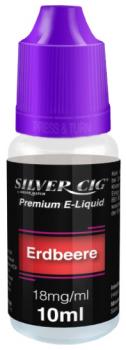 E-Liquid Silver-Cig 18mg Nikotin Erbeere Note 10ml im 6er Dsp.(DPT2 Konform EU H