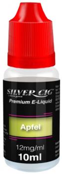 E-Liquid Silver-Cig Apfel 12mg Nikotin 10ml im 5er Dsp.(DPT2 Konform EU Herstell