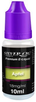 E-Liquid Silver-Cig Apfel 16mg Nikotin 10ml im 5er Dsp.(DPT2 Konform EU Herstell