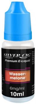 E-Liquid Silver-Cig Wassermelone 6mg Nikotin 10ml im 5er Dsp.(DPT2 Konform EU He